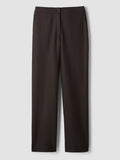 Felted Wool Jersey Full-Length Straight Trouser in Regenerative Wool