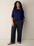 Peruvian Cotton Blend Bateau Neck Top