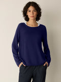 Peruvian Cotton Blend Bateau Neck Top