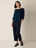 Peruvian Cotton Blend Bateau Neck Top