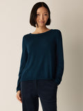 Peruvian Cotton Blend Bateau Neck Top