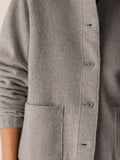 Lightweight Boiled Wool Flight Jacket in Regenerative Wool