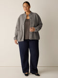 Lightweight Boiled Wool Flight Jacket in Regenerative Wool