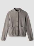Lightweight Boiled Wool Flight Jacket in Regenerative Wool