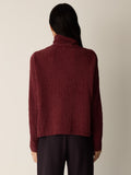Organic Cotton Chenille Turtleneck Sweater