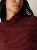 Organic Cotton Chenille Turtleneck Sweater