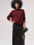 Organic Cotton Chenille Turtleneck Sweater