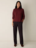 Organic Cotton Chenille Turtleneck Sweater