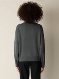 Cotton & Recycled Cashmere Crew Neck Top