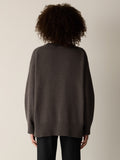 Cotton & Recycled Cashmere Crew Neck Long Top