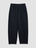 Cotton Indigo Knit Denim Lantern Pant