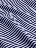 Striped Organic Cotton Slub Crew Neck Tee