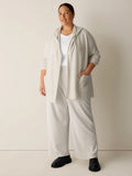 Fine Felted Wool Hooded Cardigan in Regenerative Wool