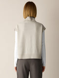 Fine Felted Wool Turtleneck Top in Regenerative Wool