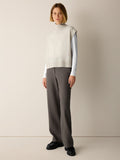 Fine Felted Wool Turtleneck Top in Regenerative Wool