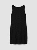 Bubble Jacquard Bateau Neck Dress