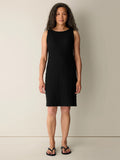 Bubble Jacquard Bateau Neck Dress