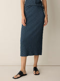 Bubble Jacquard Pencil Skirt