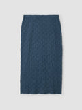 Bubble Jacquard Pencil Skirt