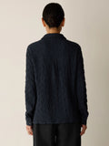 Bubble Jacquard Classic Collar Shirt