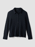 Bubble Jacquard Classic Collar Shirt
