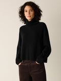 Italian Merino Turtleneck Top in Regenerative Wool