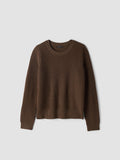 Italian Merino Crew Neck Top in Regenerative Wool