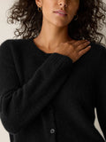 Cashmere Silk Bliss Crew Neck Cardigan