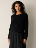 Cashmere Silk Bliss Crew Neck Cardigan