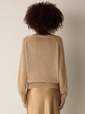 Sleek Viscose Wedge Sweater