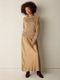 Sleek Viscose Wedge Sweater