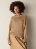 Sleek Viscose Wedge Sweater