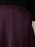 Crinkled Satin Half-Circle Skirt