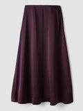 Crinkled Satin Half-Circle Skirt