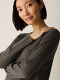 Superfine Merino Crew Neck Top in Regenerative Wool