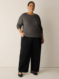 Superfine Merino Crew Neck Top in Regenerative Wool