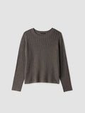 Superfine Merino Crew Neck Top in Regenerative Wool