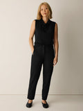 Washable Flex Ponte Tapered Trouser Pant