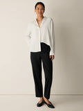 Washable Flex Ponte Tapered Trouser Pant