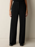 Washable Flex Ponte Pintuck Wide Trouser