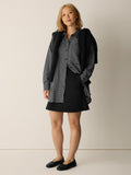 Washable Flex Ponte Flared Mini Skirt
