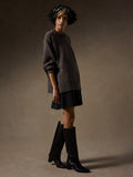 Washable Flex Ponte Flared Mini Skirt