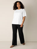 Extra-Fine Ponte Crew Neck Tee