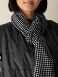 Wool Cotton Check Scarf