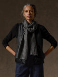 Wool Cotton Check Scarf