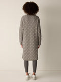 Peruvian Cotton Boucle Fluff Long Cardigan