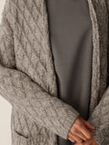 Peruvian Cotton Boucle Fluff Long Cardigan