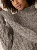 Peruvian Cotton Boucle Fluff Turtleneck