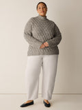 Peruvian Cotton Boucle Fluff Turtleneck