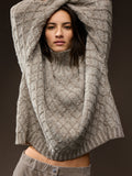 Peruvian Cotton Boucle Fluff Turtleneck